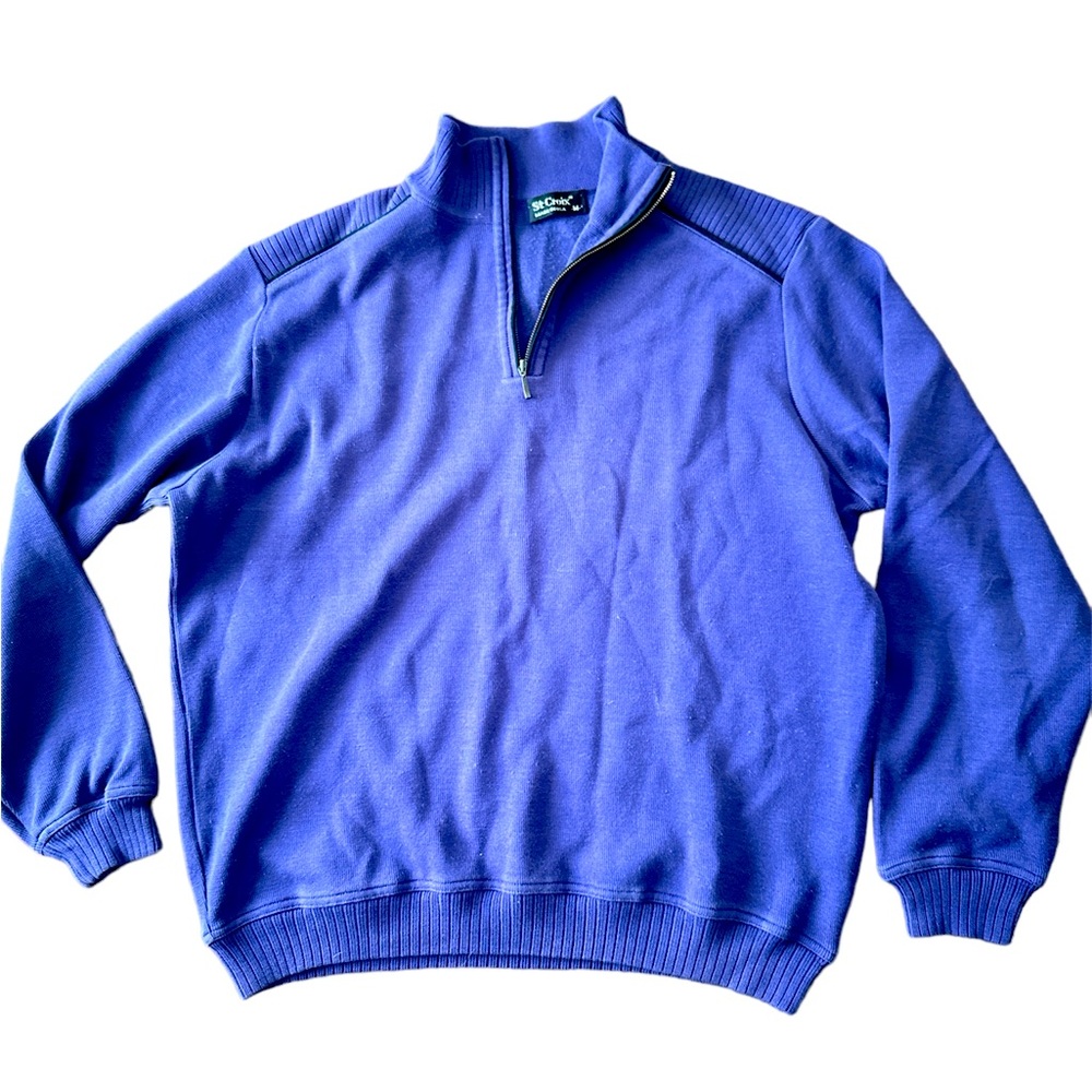 St. Croix vintage half zip sweater Sz M